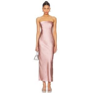 MORE TO COME | NWT Emma Strapless‎ Maxi Dress in Blush Satin XL